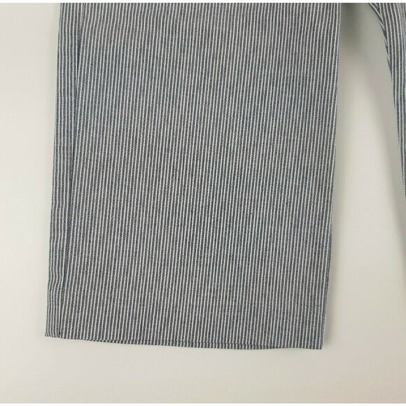 Janie & Jack Light Blue Pinstripe Pants - Picture 2 of 6